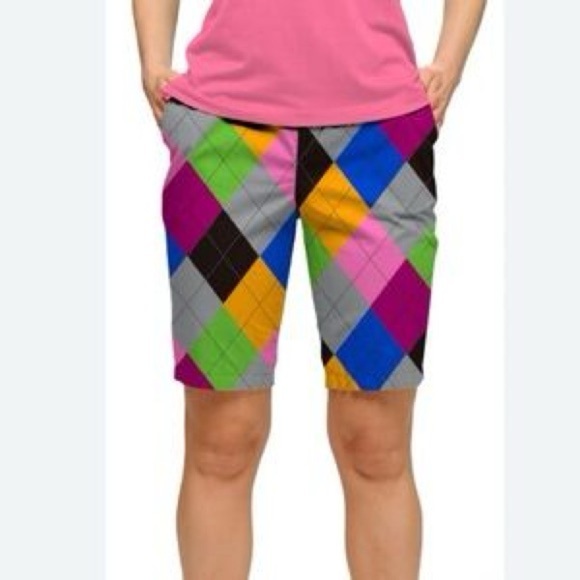 Men’s Loudmouth Argyle Golf Shorts - Picture 1 of 5